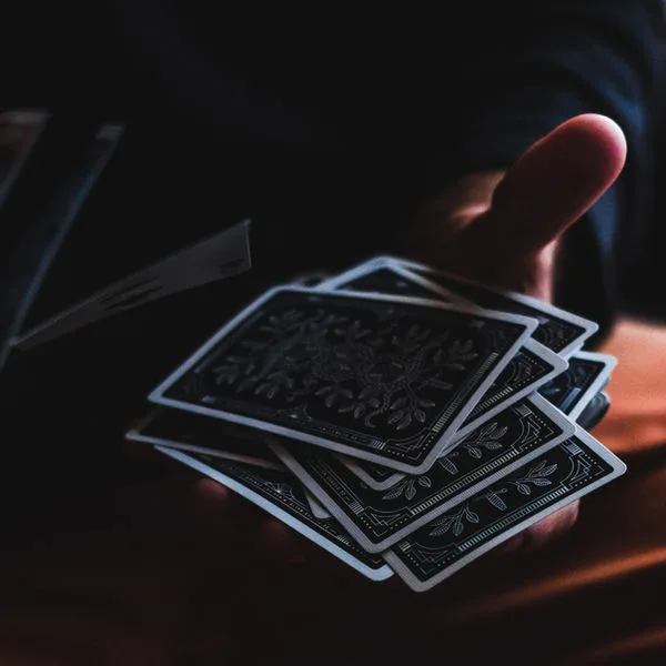 Tour de cartes en close-up